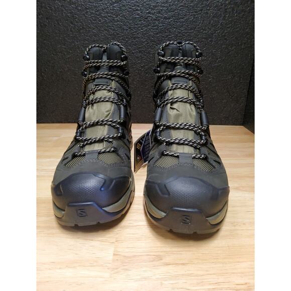 Salomon Quest 4 Gore-Tex Men\'s Leather Hiking Boots -Size 9.5 Olive Night/Safari main image 13